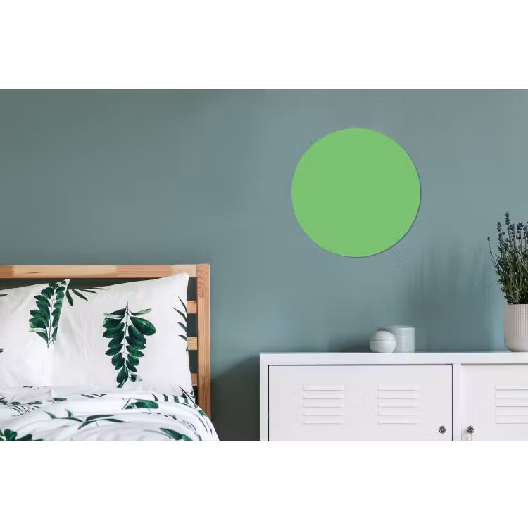 Meadow - Green - Groen Wandcirkel aluminium klein 190 -slaapkamer