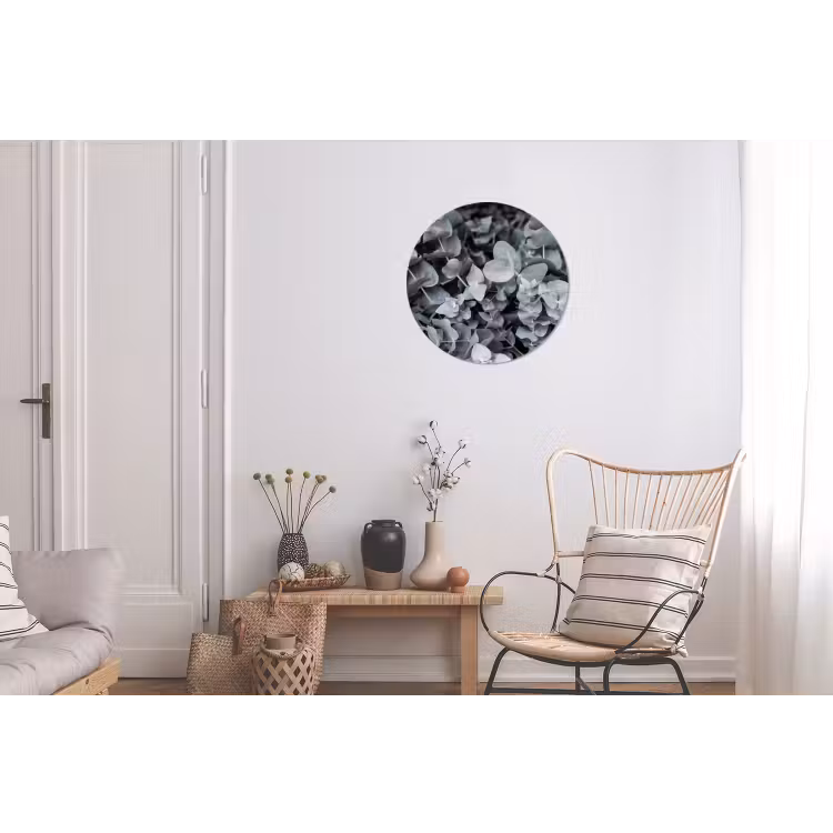 Natuur - Planten - Eucalyptus - Bladeren Wandcirkel aluminium klein -woonkamer