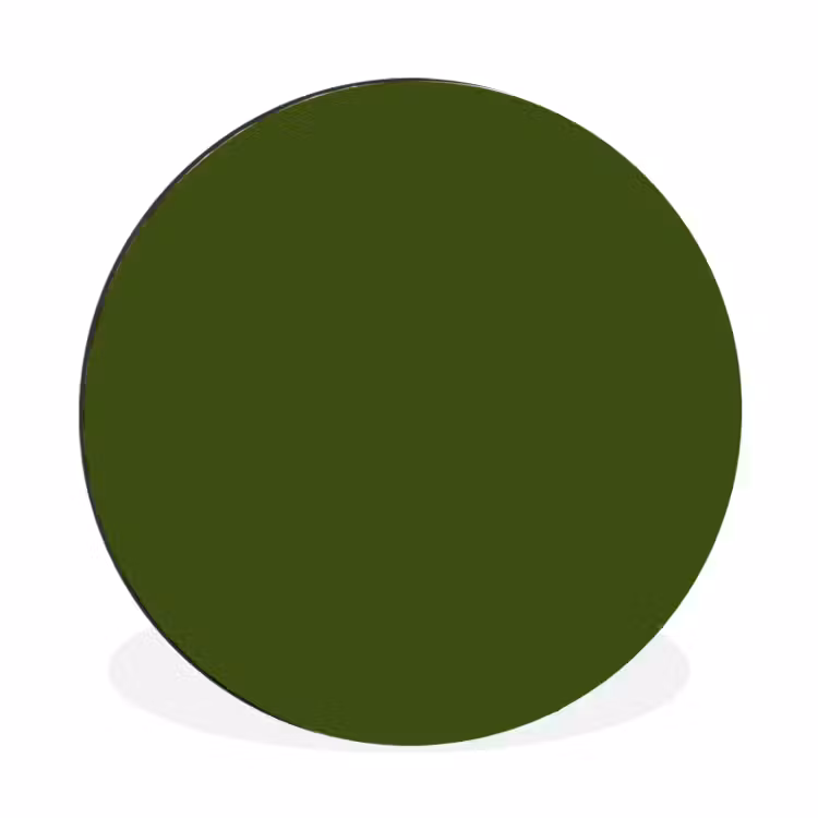 Olive - Drab - Groen Wandcirkel aluminium klein 190 -3d