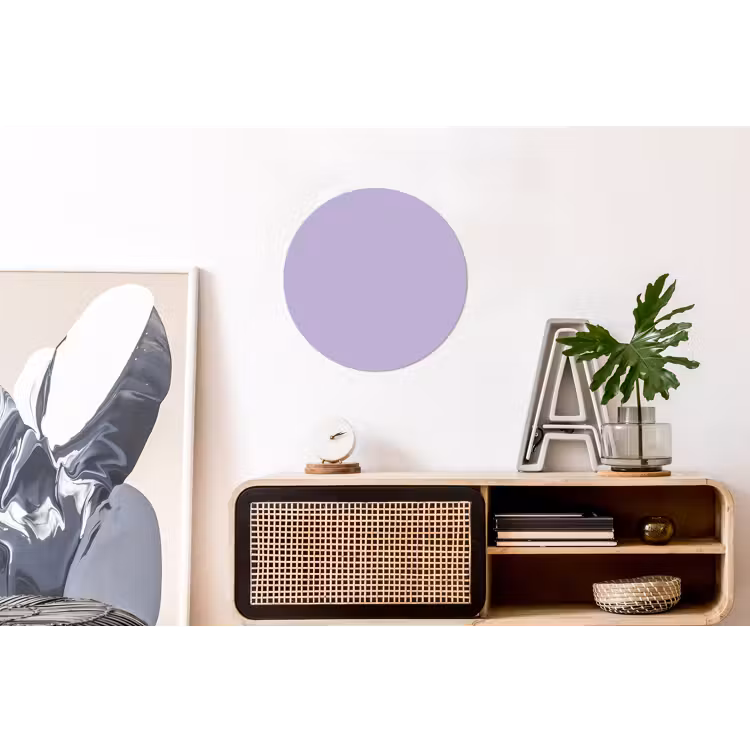 Pastel - Lilac - Paars Wandcirkel aluminium klein 190 -kantoor