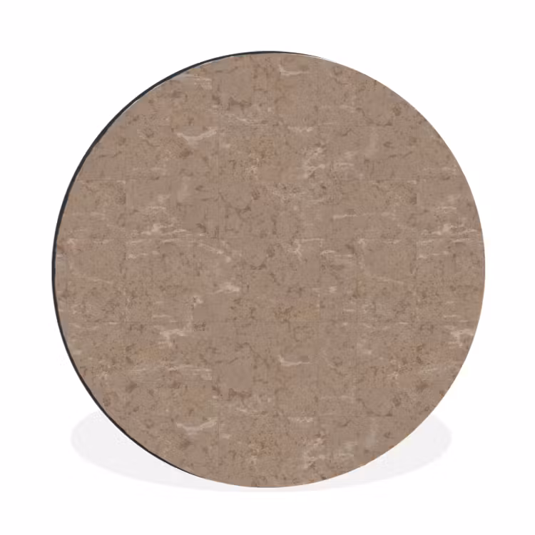 Patroon - Kalksteen - Beige Wandcirkel aluminium klein 190 -3d