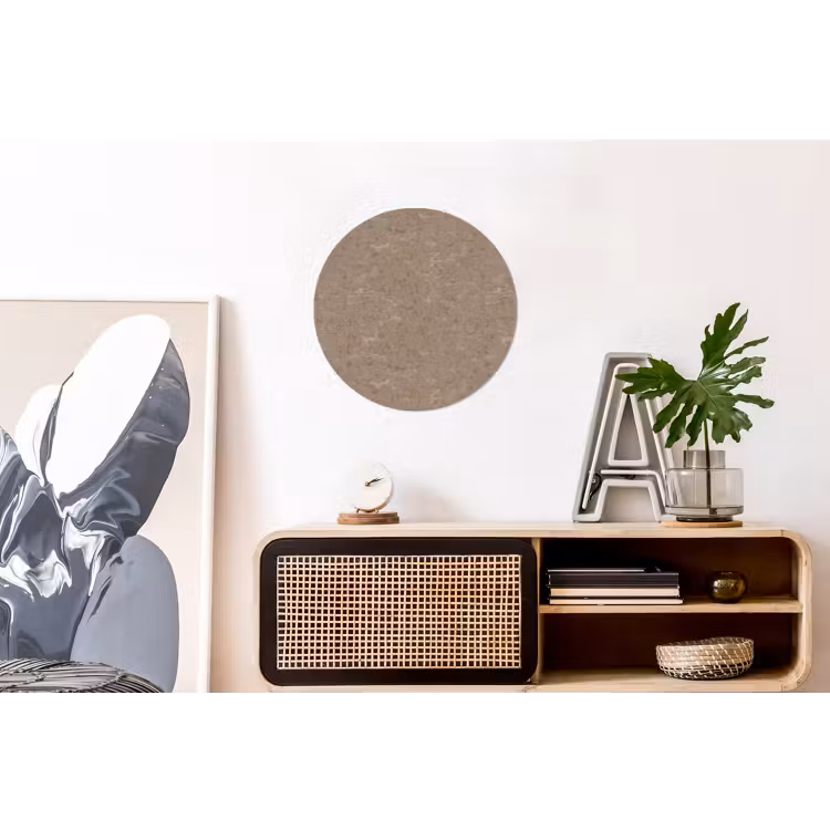 Patroon - Kalksteen - Beige Wandcirkel aluminium klein 190 -kantoor