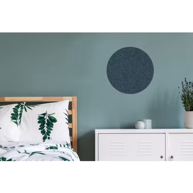 Patroon - Mozaïek - Groen Wandcirkel aluminium klein 190 -slaapkamer