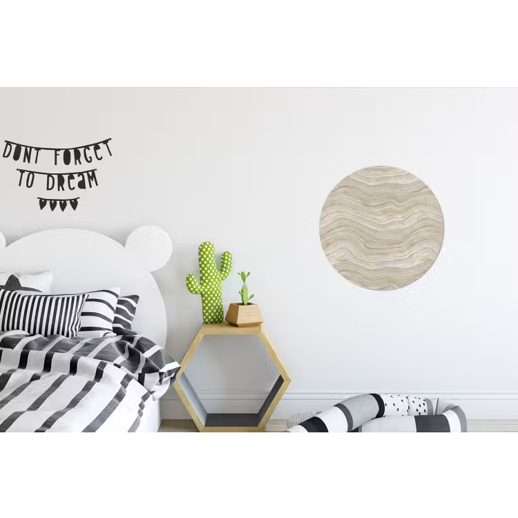 Patroon - Sereen - Groen Wandcirkel aluminium klein 190 -kinderkamer