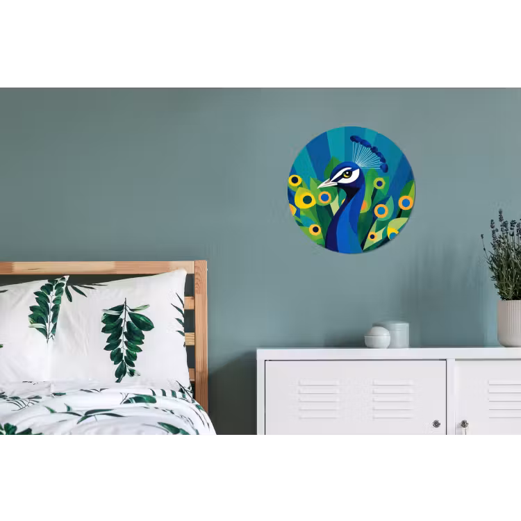 Pauw - Cirkels - Blauw Wandcirkel aluminium klein -slaapkamer