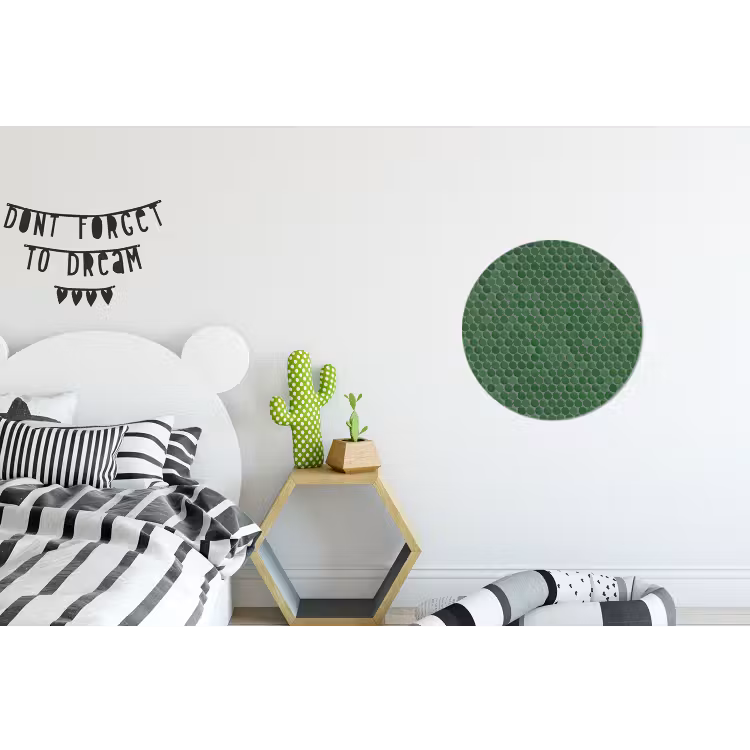 Penny - Mozaïek - Bosgroen - Green Wandcirkel aluminium klein 190 -kinderkamer
