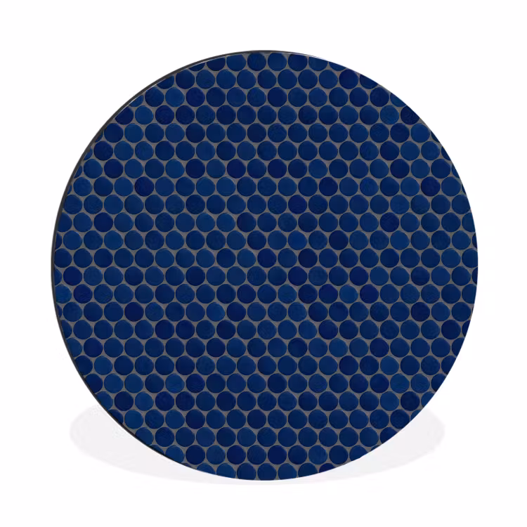 Penny - Mozaïek - Donkerblauw Wandcirkel aluminium klein 190 -3d