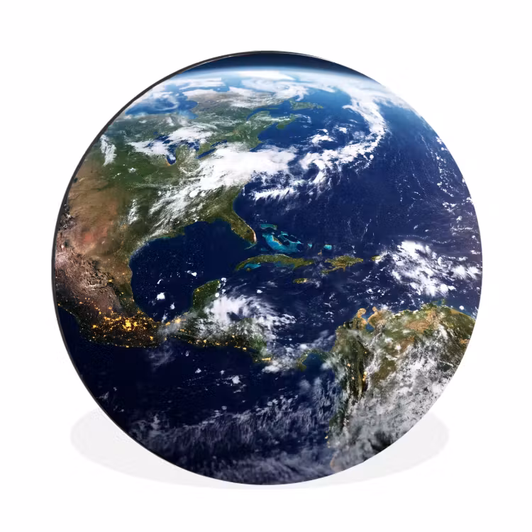 Muurcirkel aluminium - Planeet - Ruimte - Kosmos - Planeet - Ruimte - Kosmos Wandcirkel aluminium klein