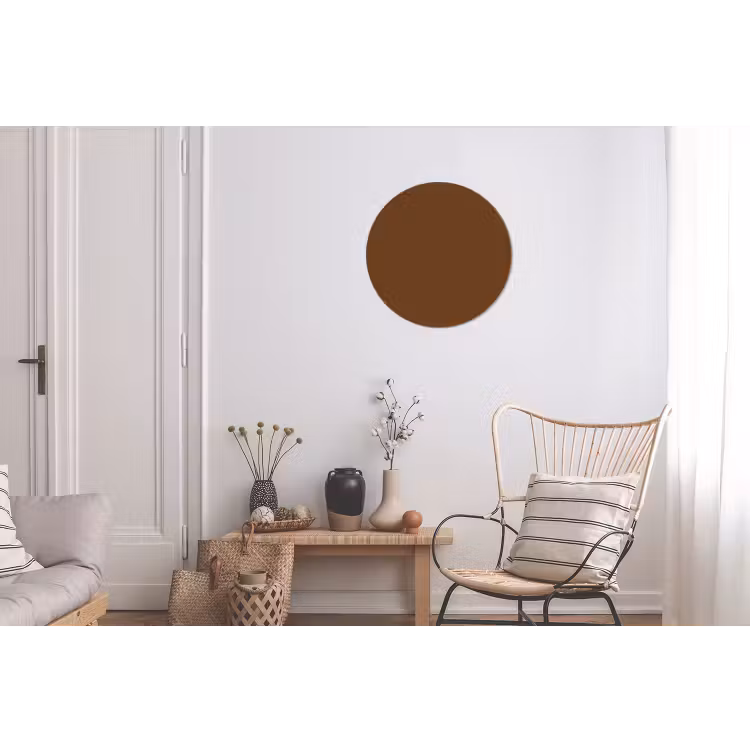 Rich - Espresso - Bruin Wandcirkel aluminium klein 190 -woonkamer