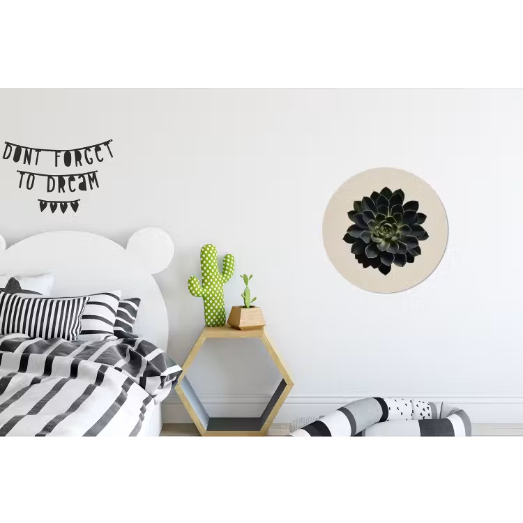 Rozet - Cirkelvormig - Donkergroen Wandcirkel aluminium klein -kinderkamer