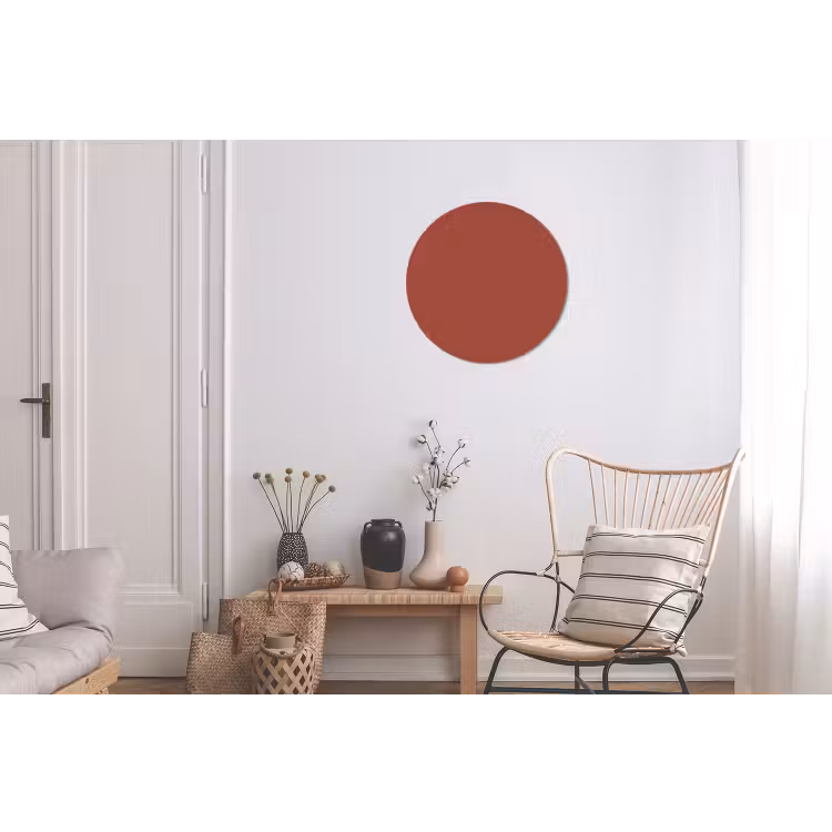 Rustic - Terracotta - Oranje Wandcirkel aluminium klein 190 -woonkamer