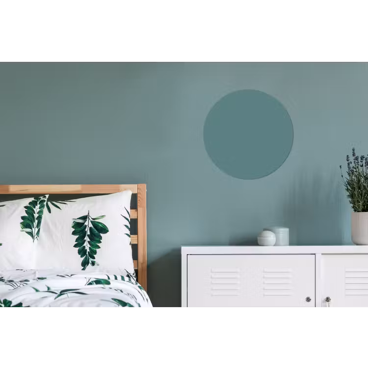 Serene - Teal - Blauw Wandcirkel aluminium klein 190 -slaapkamer
