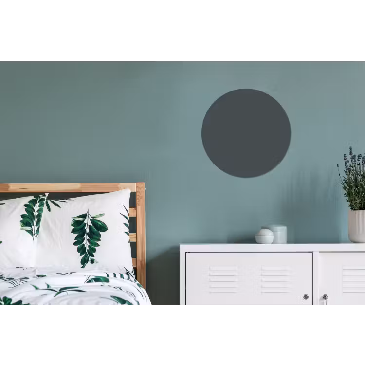 Slate - Millstone - Grijs Wandcirkel aluminium klein 190 -slaapkamer