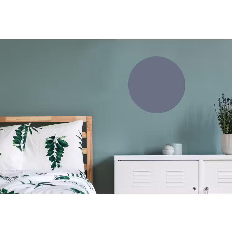 Slate - Whisper - Blauw Wandcirkel aluminium klein 190 -slaapkamer