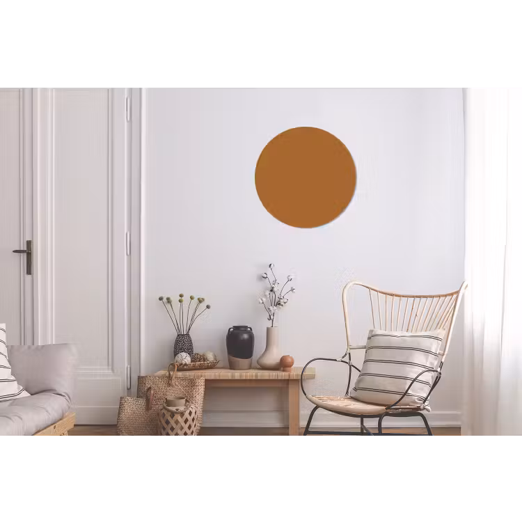 Spiced - Cinnamon - Bruin Wandcirkel aluminium klein 190 -woonkamer