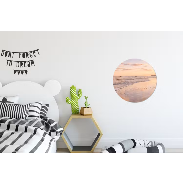 Strand - Branding - Wolken Wandcirkel aluminium klein -kinderkamer