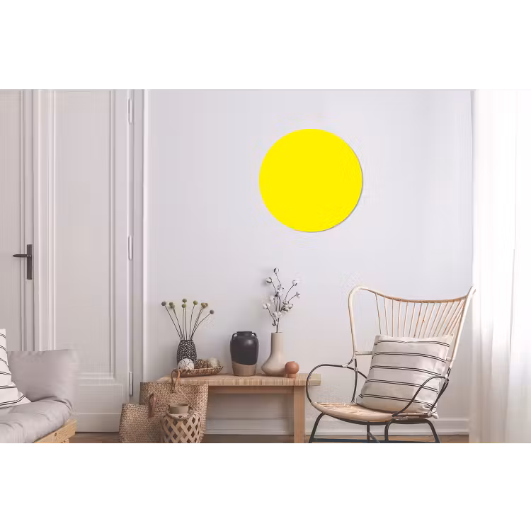 Sunshine - Glow - Geel Wandcirkel aluminium klein 190 -woonkamer