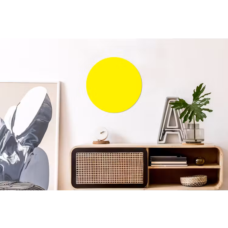 Sunshine - Glow - Geel Wandcirkel aluminium klein 190 -kantoor