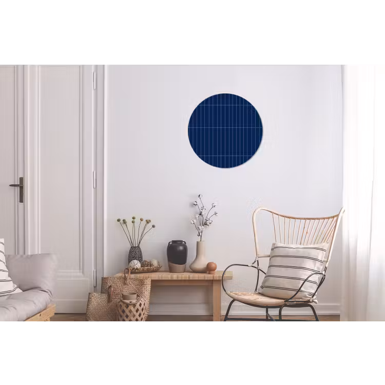 Tegels - Langwerpig - Blauw Wandcirkel aluminium klein 190 -woonkamer
