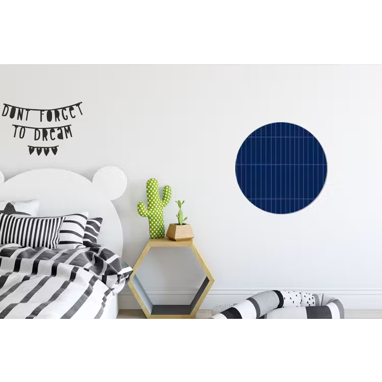 Tegels - Langwerpig - Blauw Wandcirkel aluminium klein 190 -kinderkamer