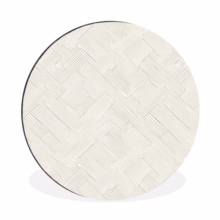 Textuur - Abstract - Beige Wandcirkel aluminium klein 190 -3d