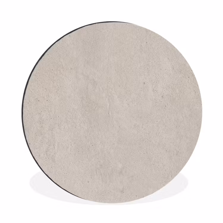Textuur - Effen - Abstract - Beige Wandcirkel aluminium klein -3d