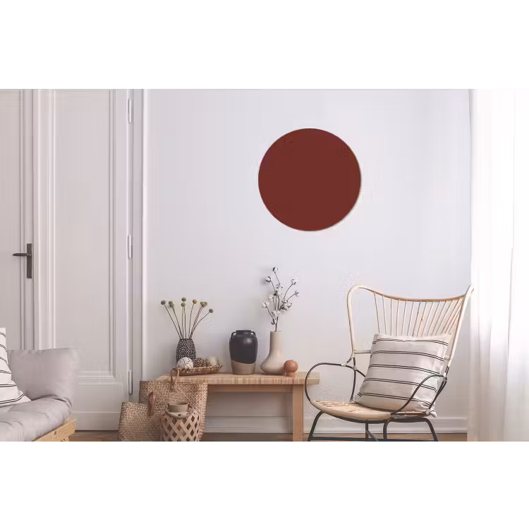 Valentine - Velvet - Rood Wandcirkel aluminium klein 190 -woonkamer