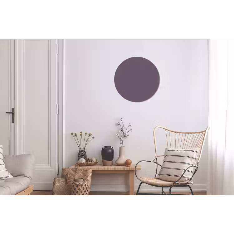 Velvet - Aubergine - Paars Wandcirkel aluminium klein 190 -woonkamer