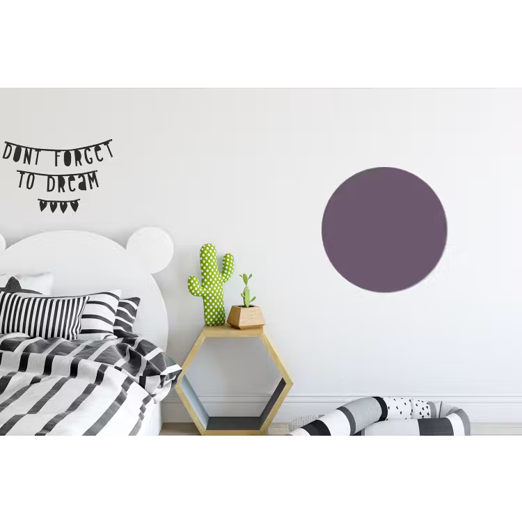 Velvet - Aubergine - Paars Wandcirkel aluminium klein 190 -kinderkamer