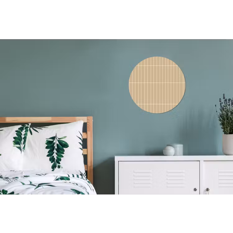 Verticaal - Wandtegel - Zand - Beige Wandcirkel aluminium klein 190 -slaapkamer