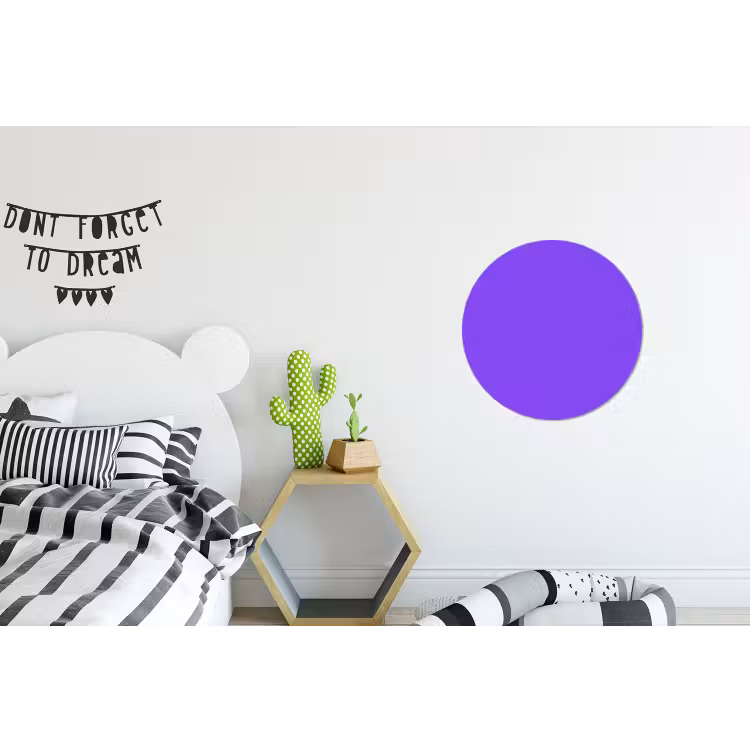 Vivid - Violet - Paars Wandcirkel aluminium klein 190 -kinderkamer