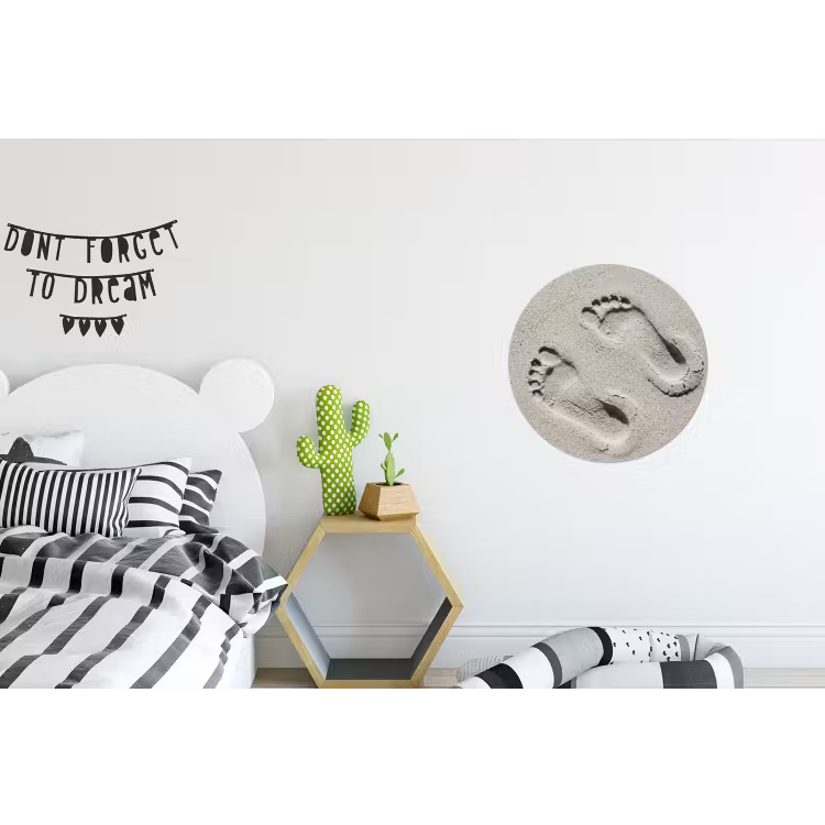 Voeten - Zand - Zee Wandcirkel aluminium klein -kinderkamer