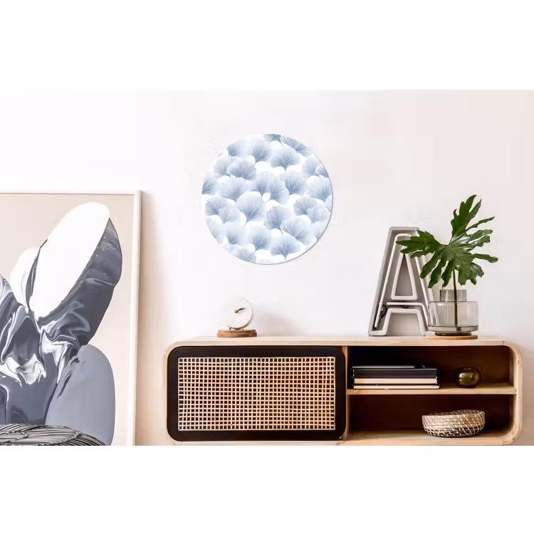 Waaier - Modern - Blauw Wandcirkel aluminium klein 190 -kantoor