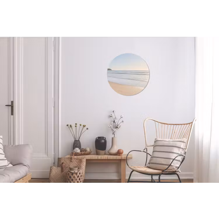 Zee - Zon - Zand Wandcirkel aluminium klein -woonkamer