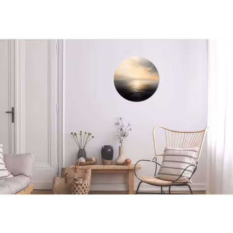 Zon - Horizon - Zee Wandcirkel aluminium klein -woonkamer