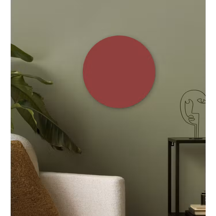 Barn - Antique - Rood Wandcirkel kunststof plaat 5mm dik klein 188 -sfeer3
