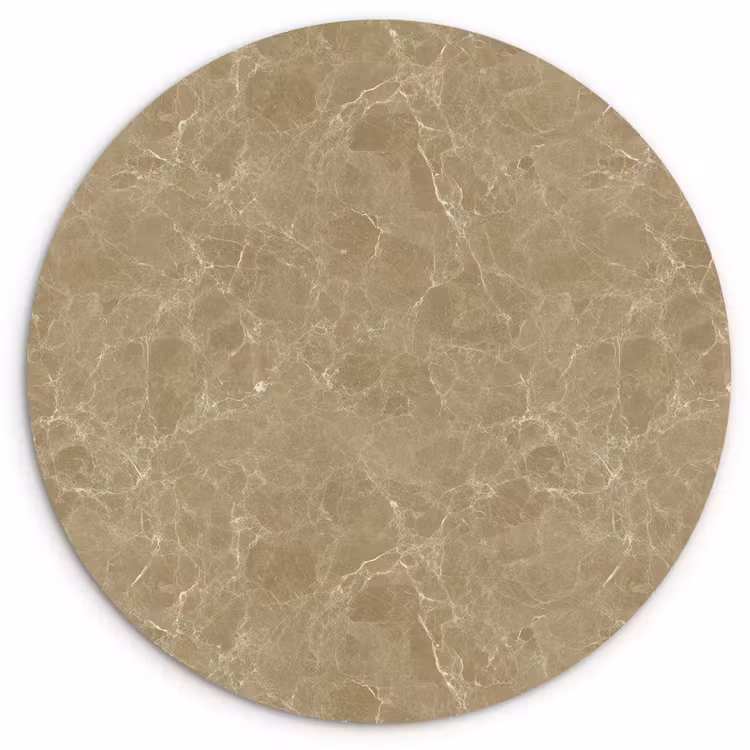 Beige - Marmer - Witte aders Wandcirkel kunststof plaat 5mm dik klein 188 -3d