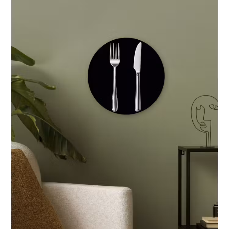 Bestek - Klassiek - Elegant Wandcirkel kunststof plaat 5mm dik klein -sfeer3