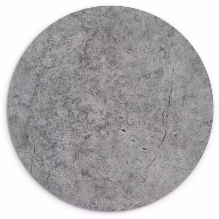 Beton - Antiek - Patronen Wandcirkel kunststof plaat 5mm dik klein 188 -3d