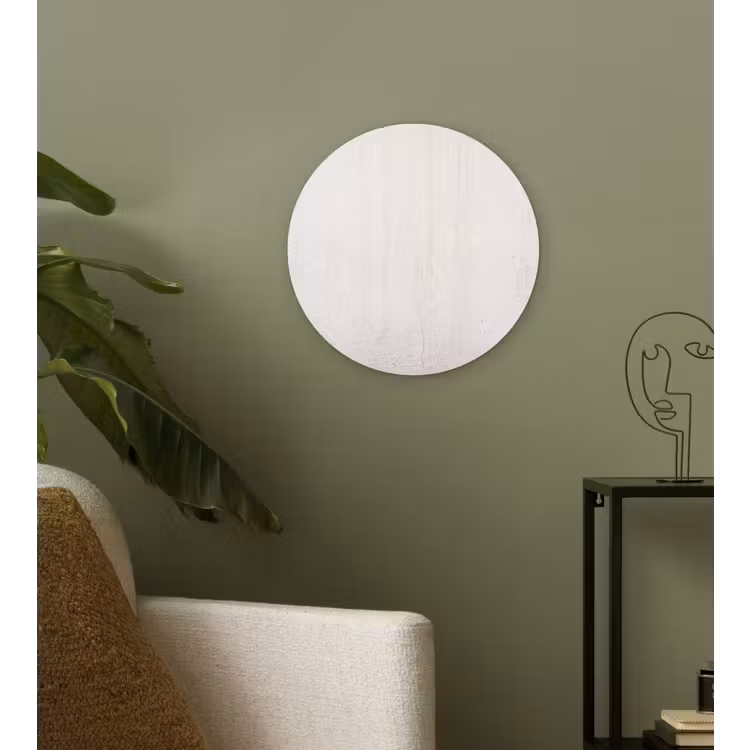 Beton - Muur - Wit Wandcirkel kunststof plaat 5mm dik klein -sfeer3