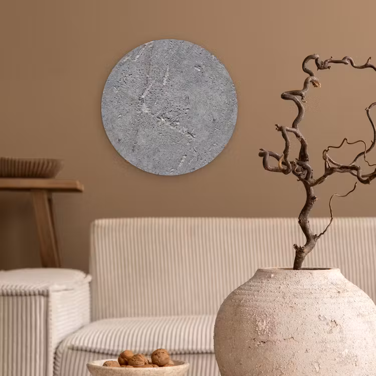 Beton - Patronen - Steen Wandcirkel kunststof plaat 5mm dik klein 188 -sfeer1