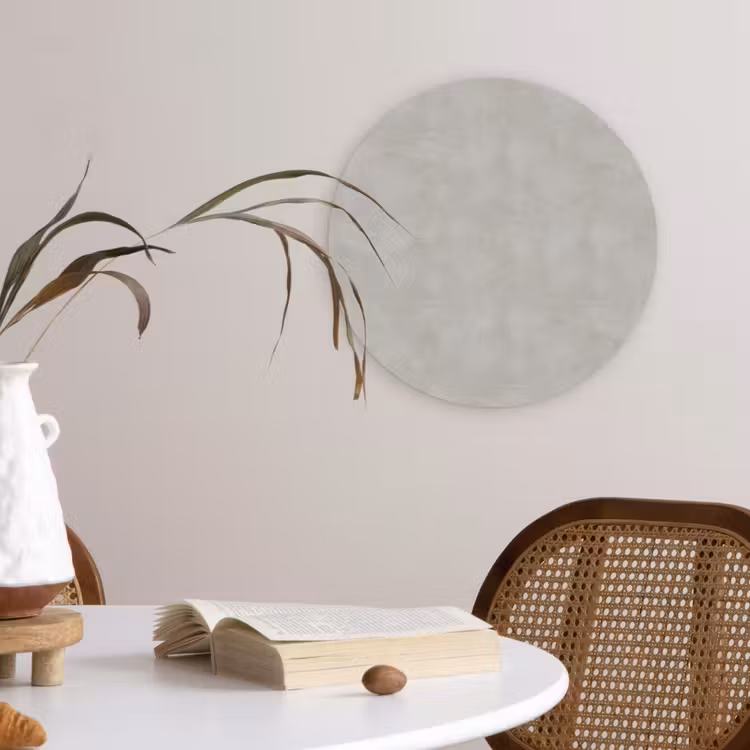 Beton - Patroon - Abstract Wandcirkel kunststof plaat 5mm dik klein 188 -sfeer4