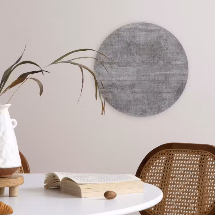 Beton - Patroon - Antiek Wandcirkel kunststof plaat 5mm dik klein 188 -sfeer4
