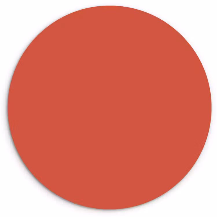 Brick - Red - Rood Wandcirkel kunststof plaat 5mm dik klein 188 -3d