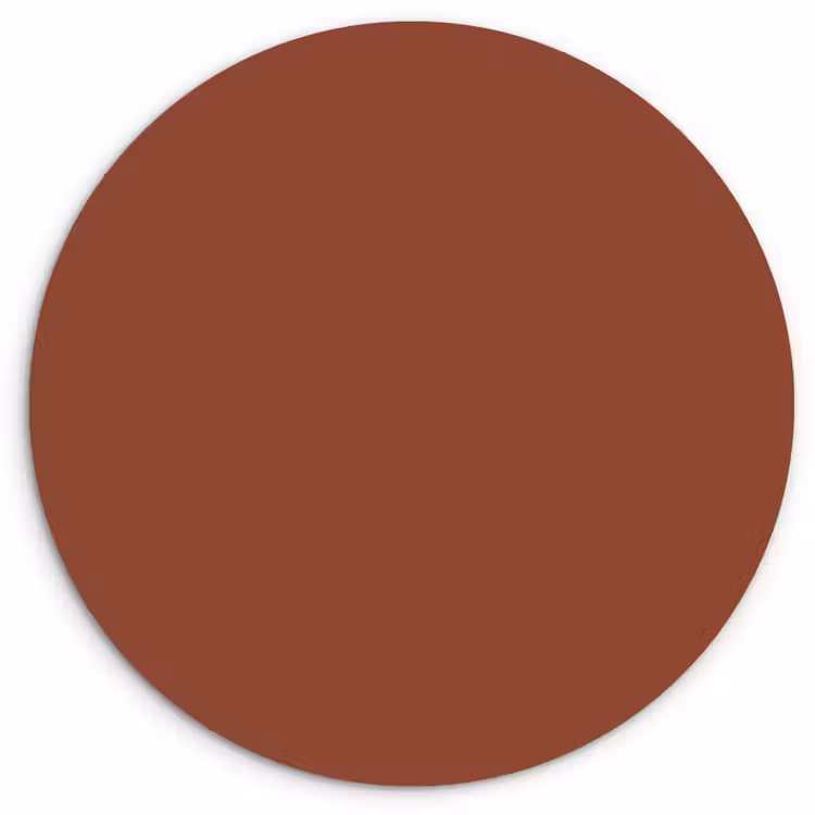 Burnt - Mahogany - Terracotta Wandcirkel kunststof plaat 5mm dik klein 188 -3d