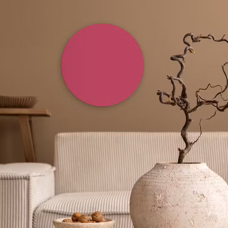 Deep - Berry - Rood Wandcirkel kunststof plaat 5mm dik klein 188 -sfeer1