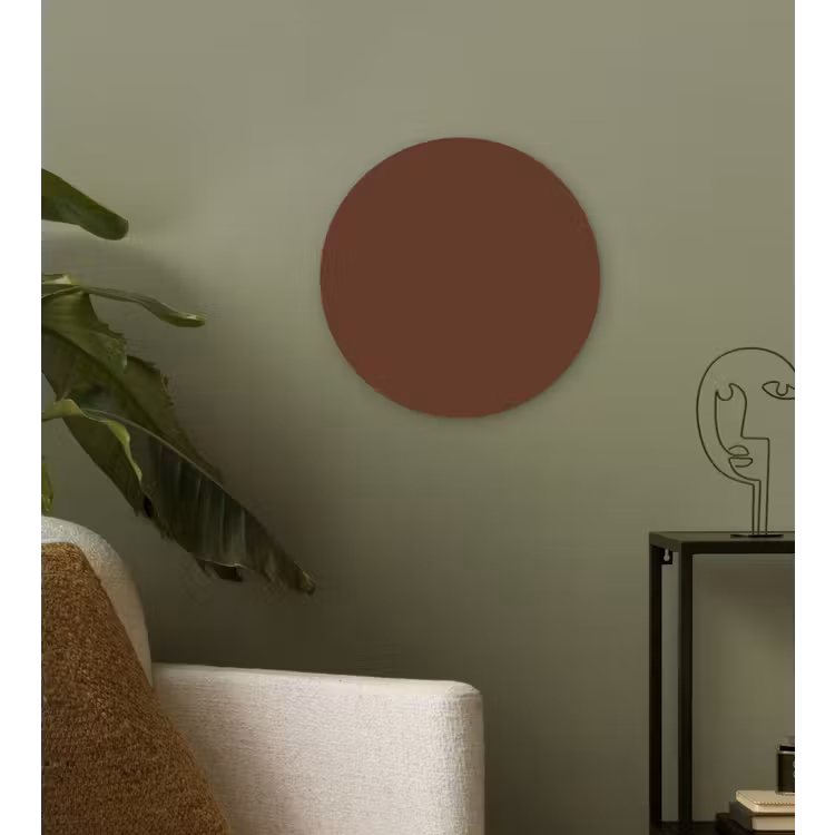 Deep - Clay - Brown - Bruin Wandcirkel kunststof plaat 5mm dik klein 188 -sfeer3