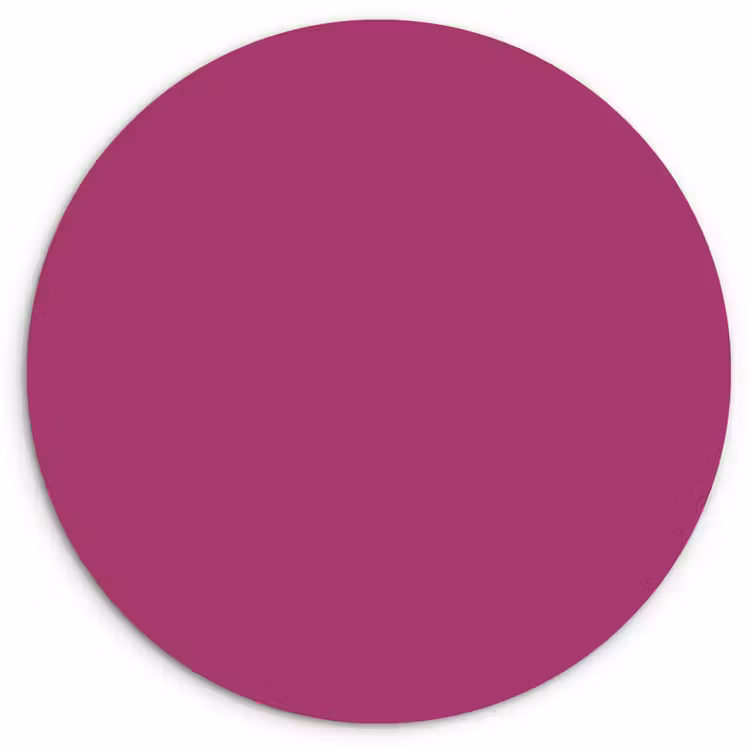 Deep - Magenta - Paars Wandcirkel kunststof plaat 5mm dik klein 188 -3d