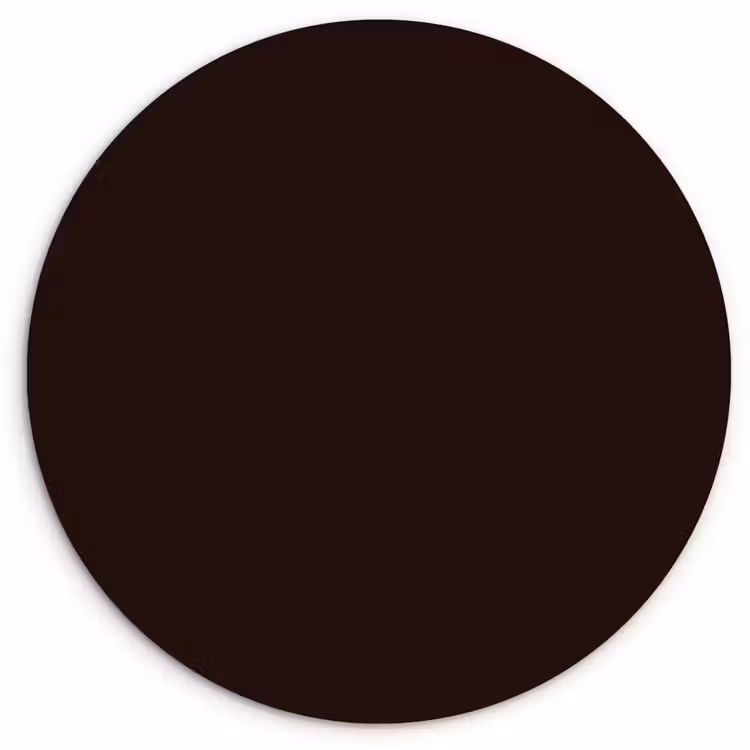 Deep - Obsidian - Bruin Wandcirkel kunststof plaat 5mm dik klein 188 -3d