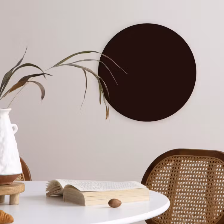 Deep - Obsidian - Bruin Wandcirkel kunststof plaat 5mm dik klein 188 -sfeer4